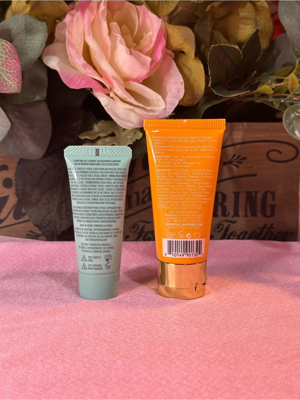 Tatcha Matcha Foam Cleanser & Bellapierre Brightening Vitamin C Booster Duo